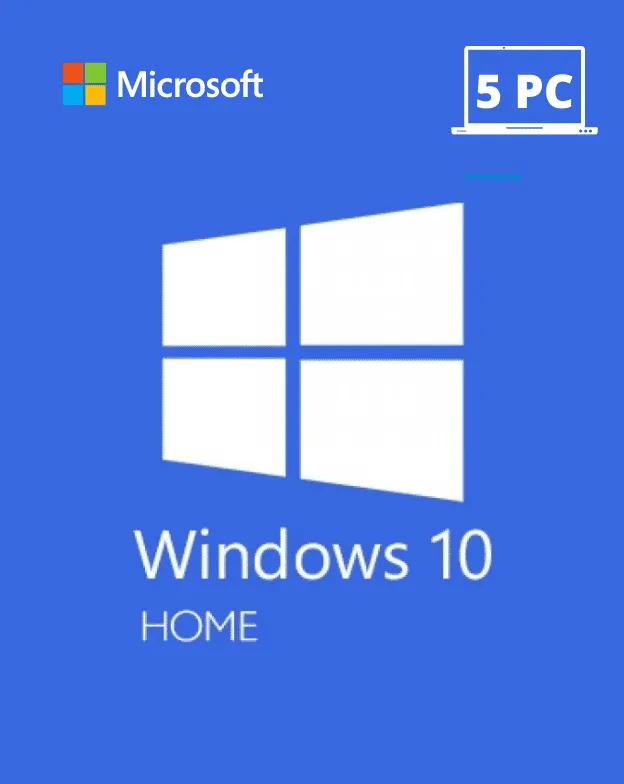 WINDOWS 10 HOME – 5 PC ACTIVATION KEY