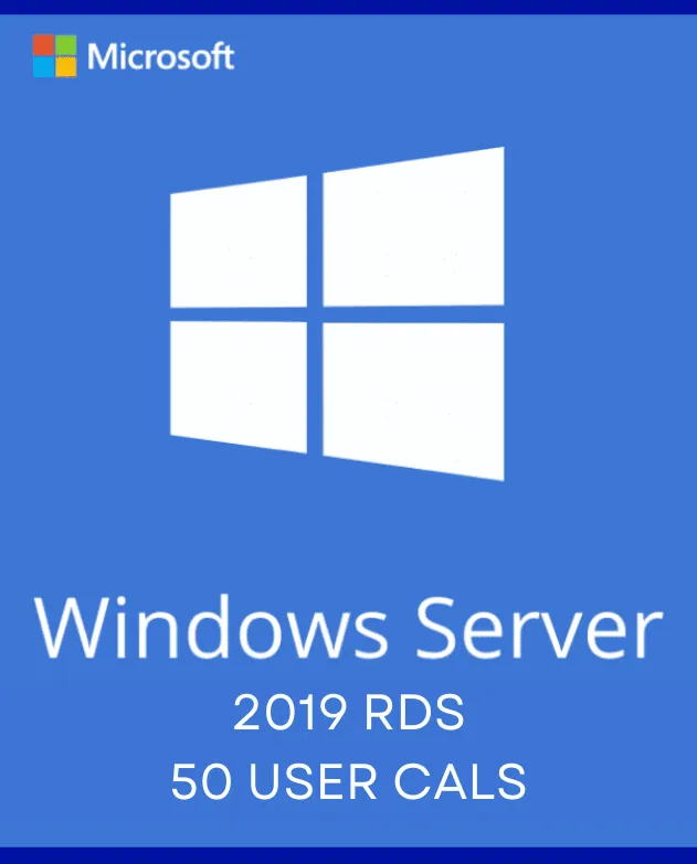 WINDOWS SERVER 2019 REMOTE DESKTOP SERVICES - 50 USER CALS CERTIFICATE (OEM)